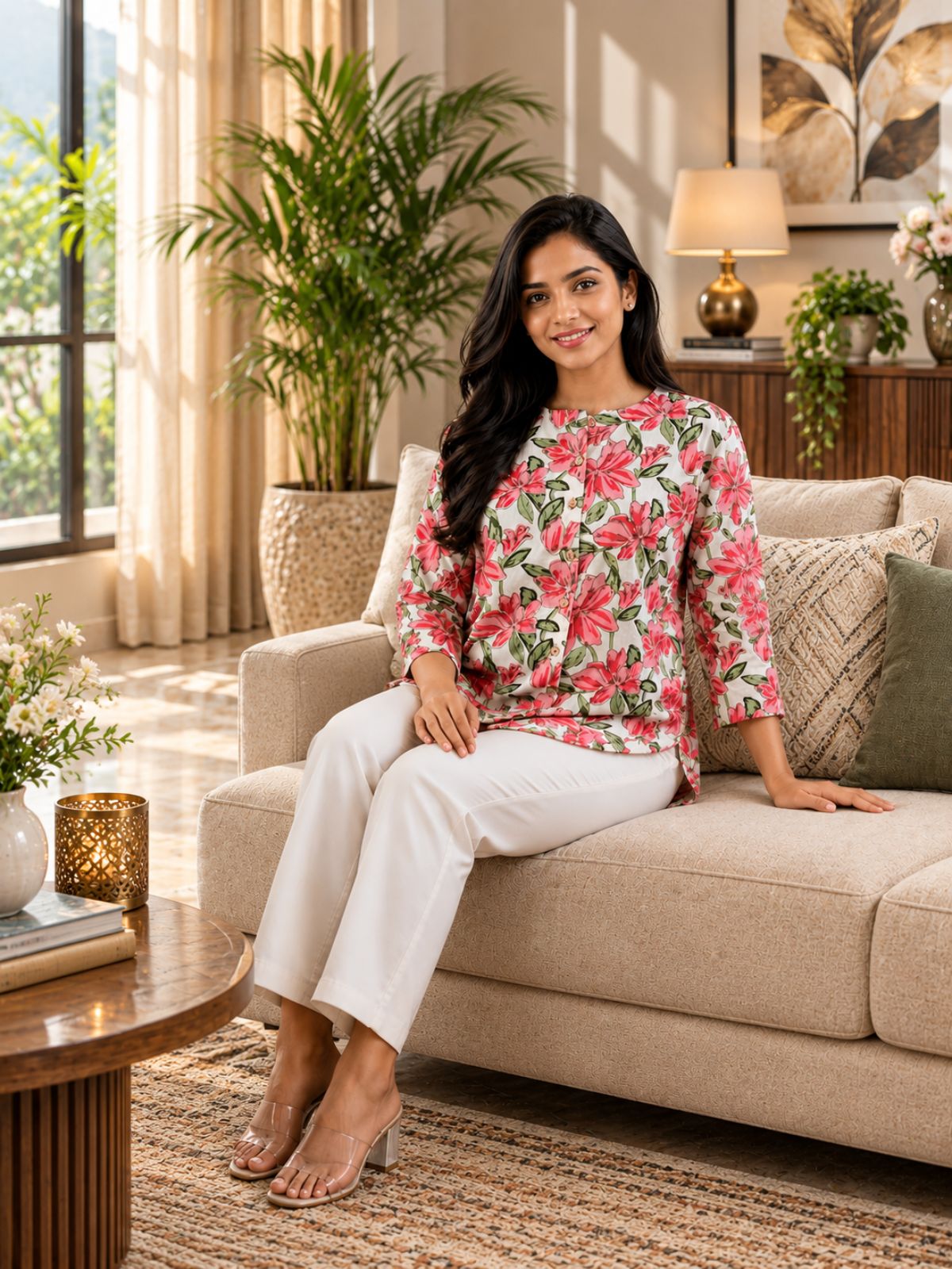 Cotton Printed Round Neck Shirts CM-004