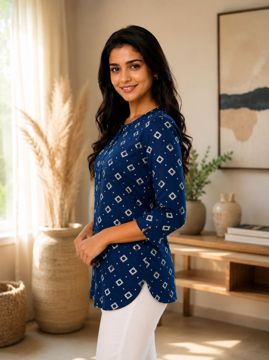 Cotton Printed Round Neck Shirts CM-018