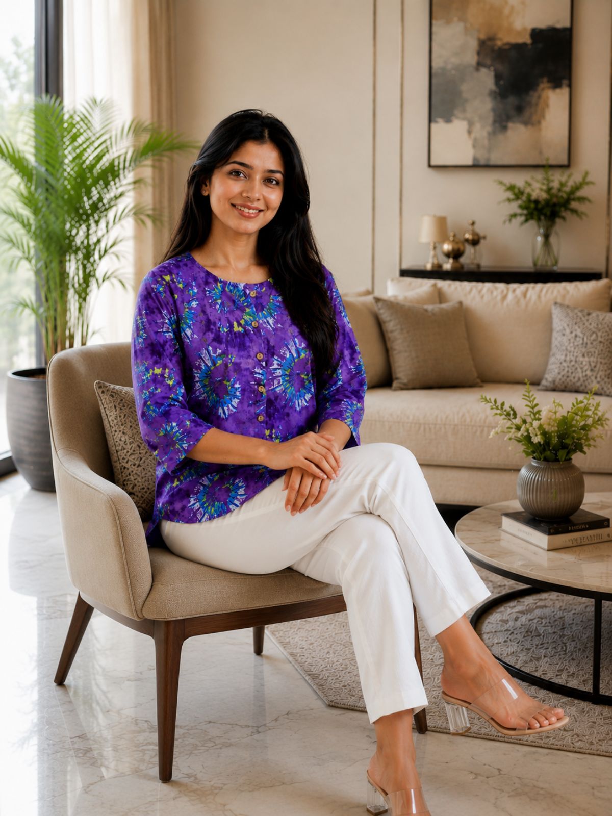 Cotton Printed Round Neck Shirts CM-026