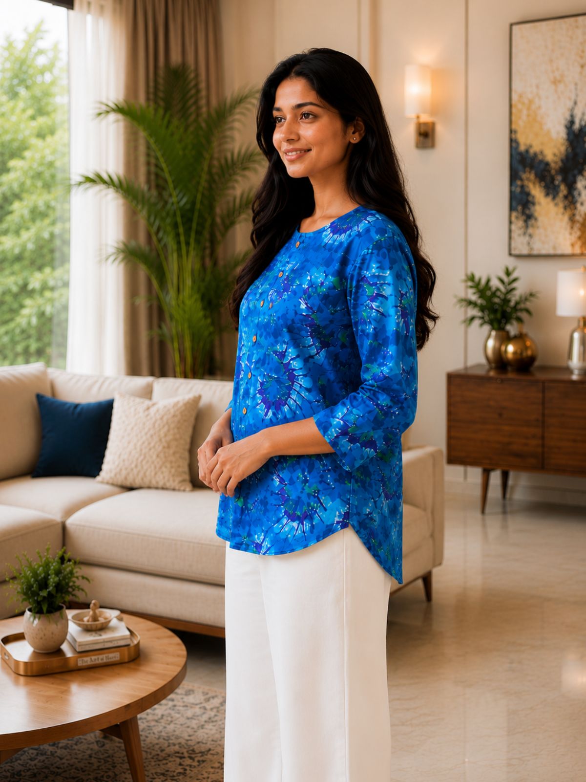 Cotton Printed Round Neck Shirts CM-028