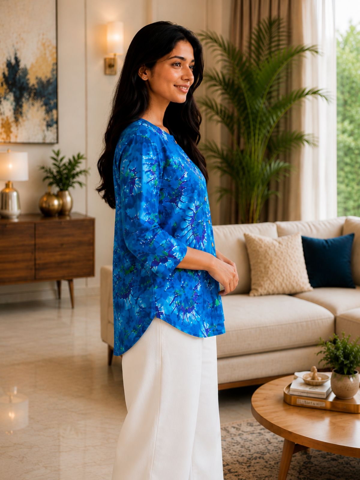 Cotton Printed Round Neck Shirts CM-028