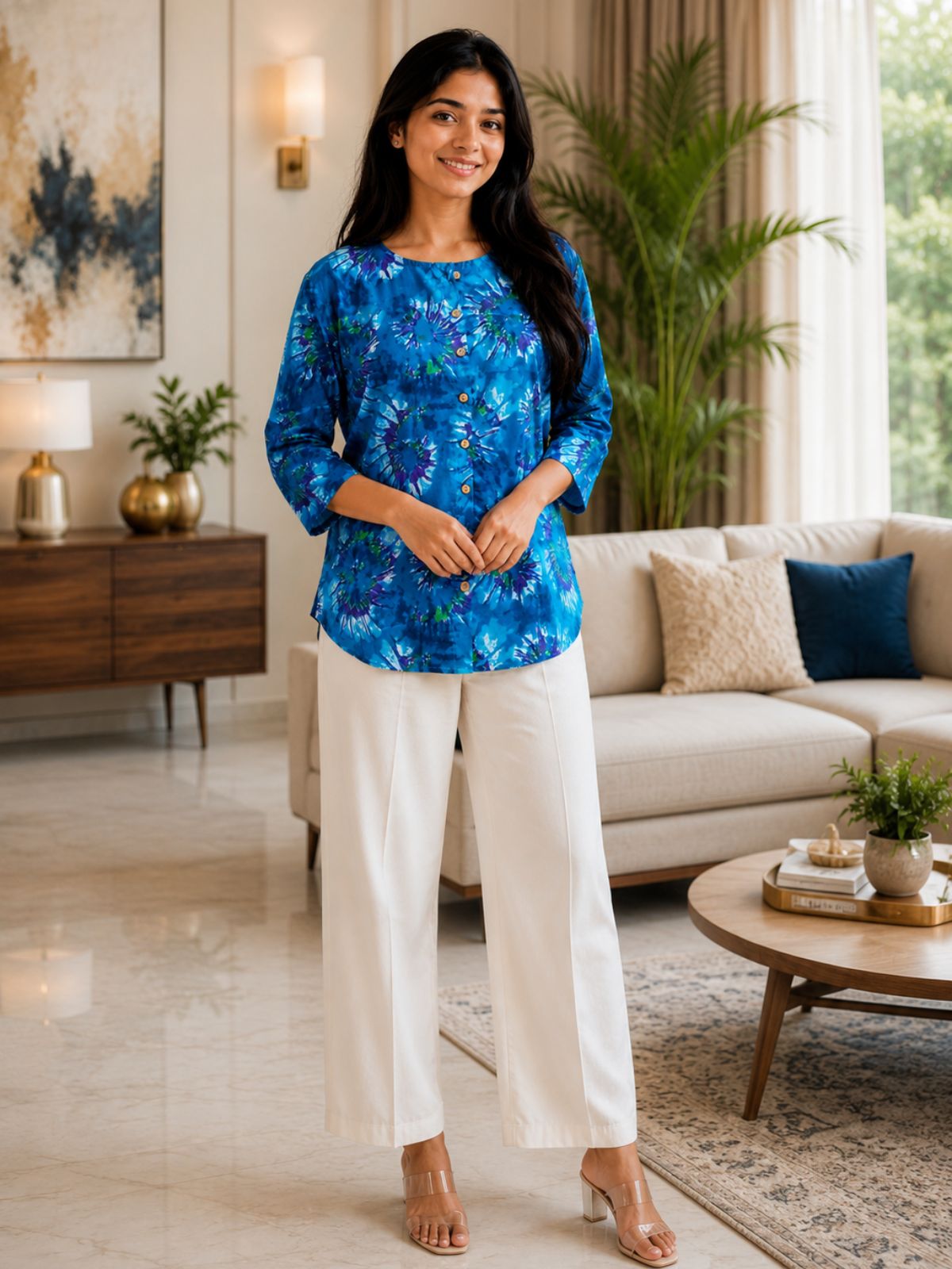 Cotton Printed Round Neck Shirts CM-028