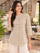 Cotton Printed Round Neck Shirts CM-030