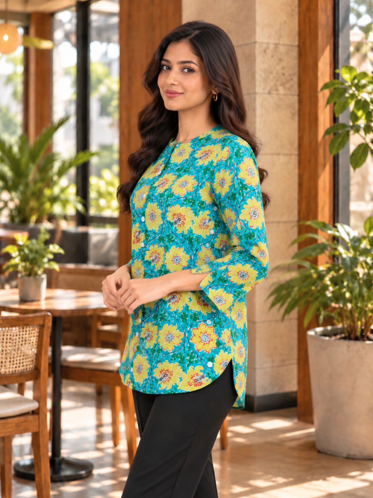 Cotton Printed Round Neck Shirts CM-032