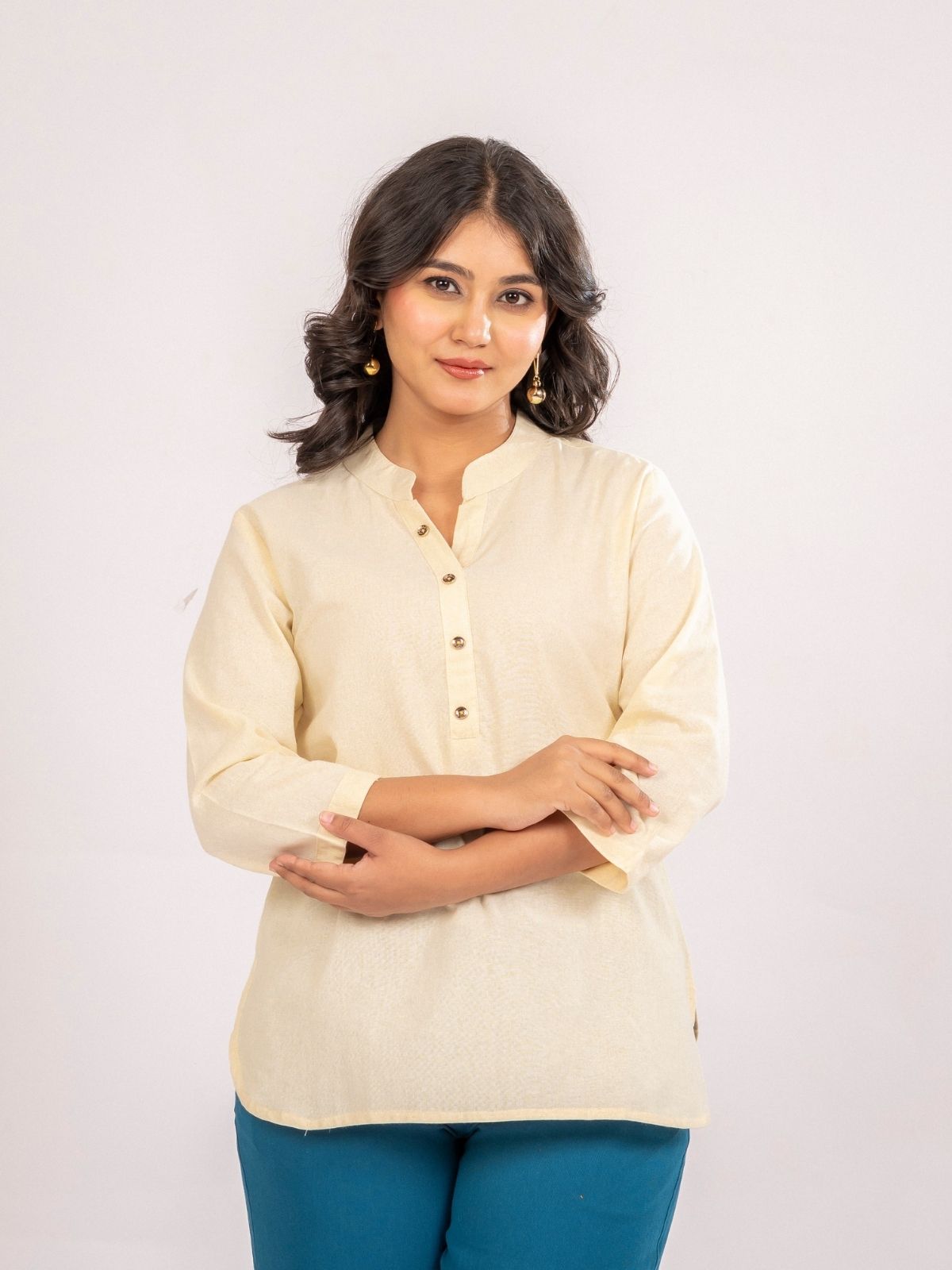 Cream Cotton Comfort Tops
