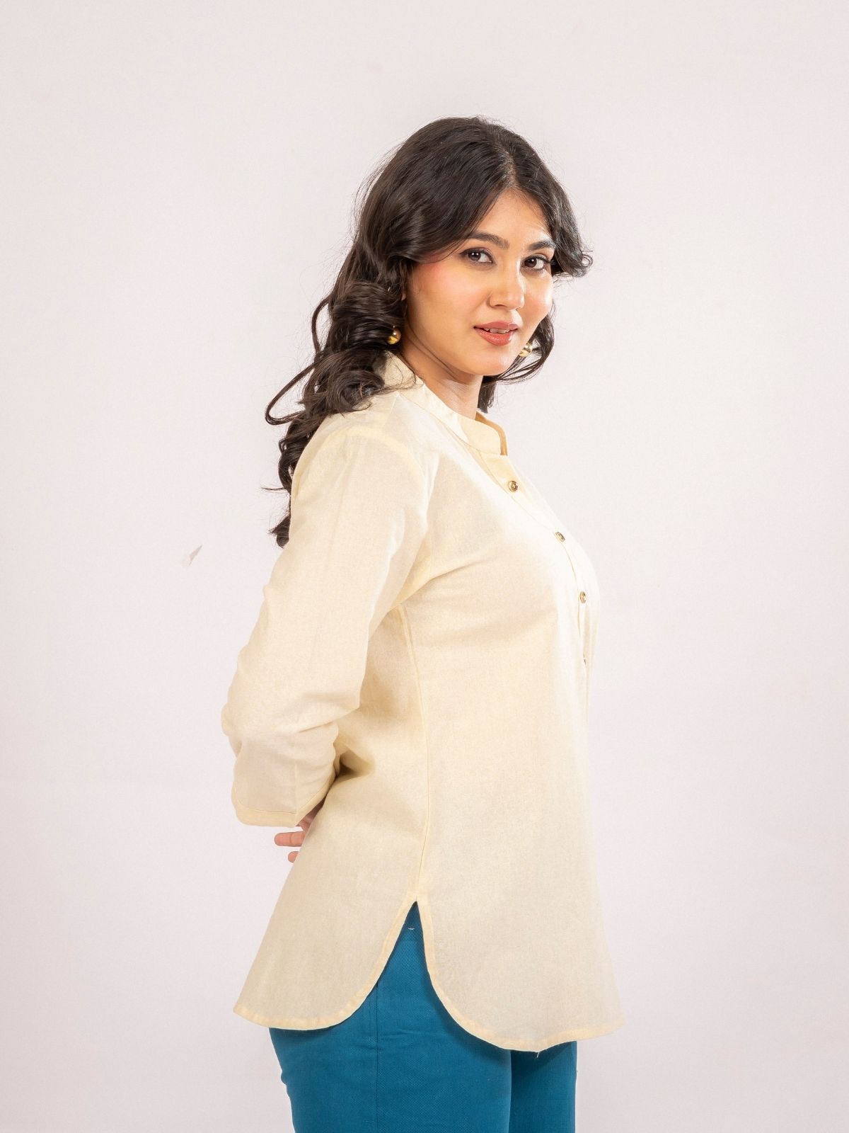 Cream Cotton Comfort Tops