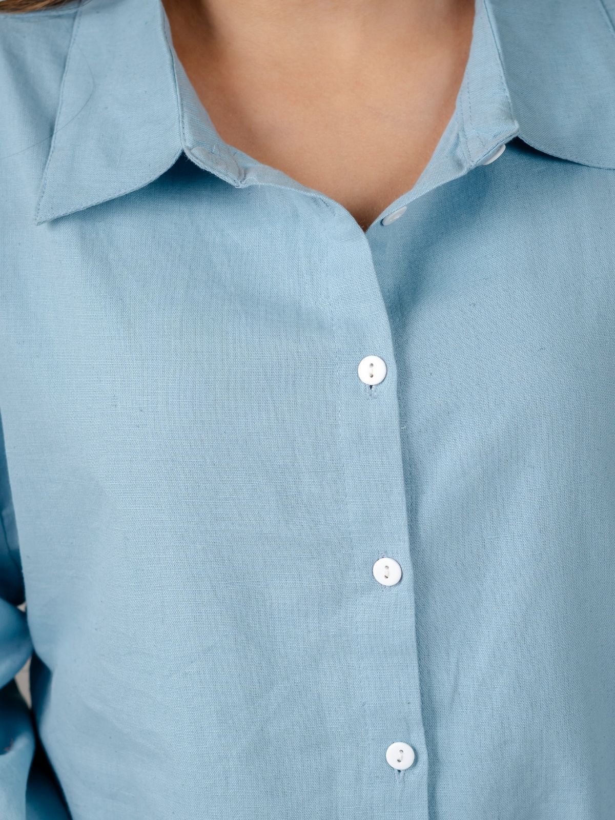Firozi Cotton bell Sleeves Shirts