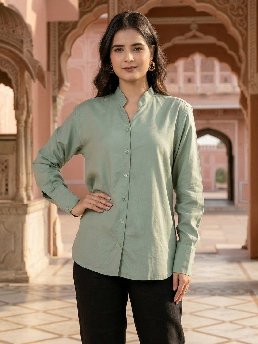 Green Elite Viscose Shirt