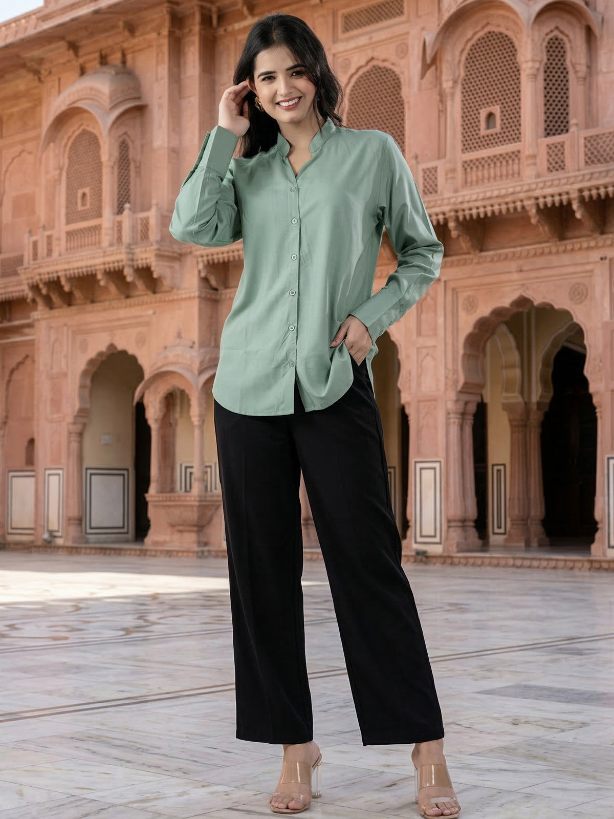 Green Elite Viscose Shirt