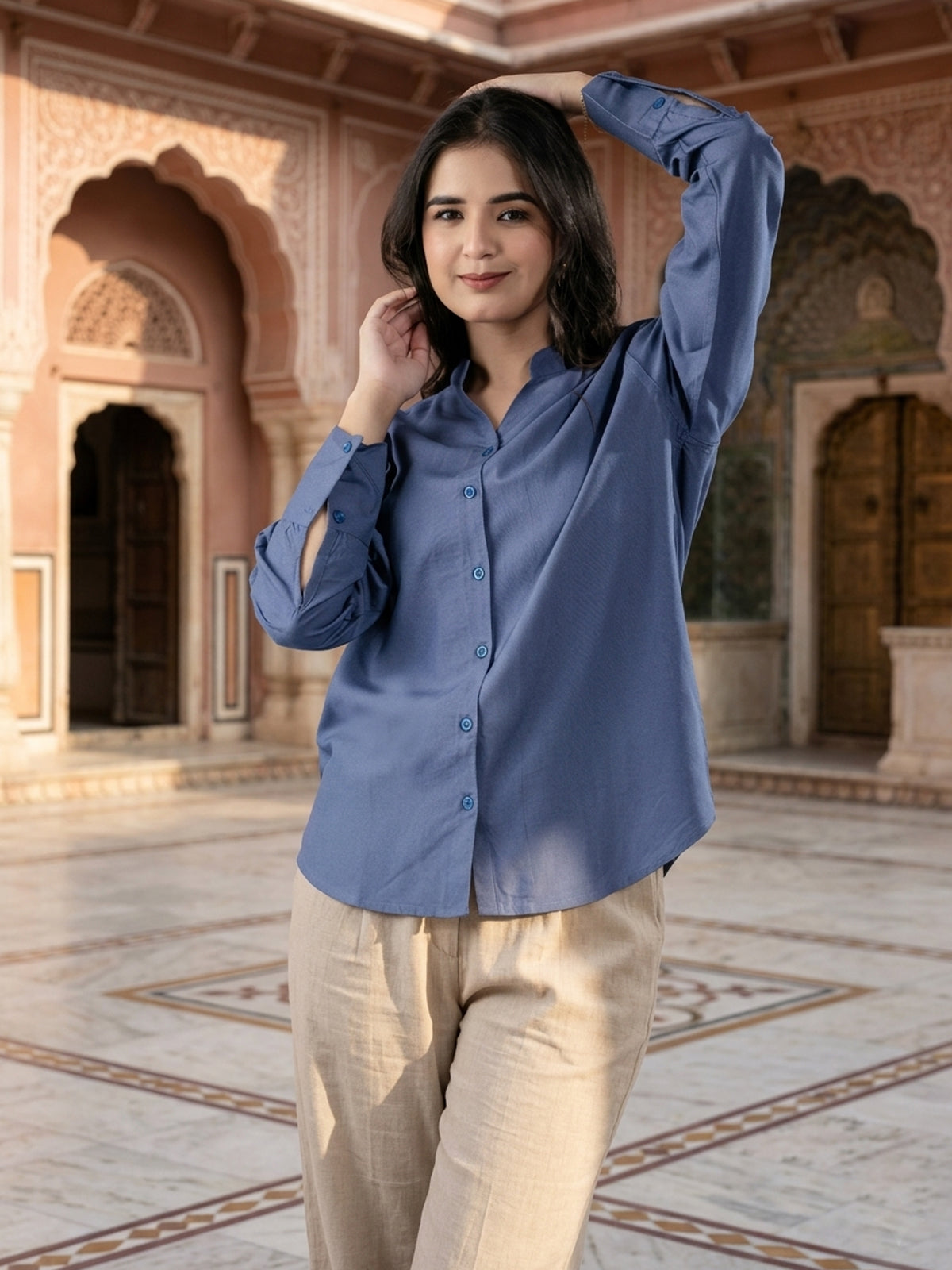 Grey Elite Viscose Shirt