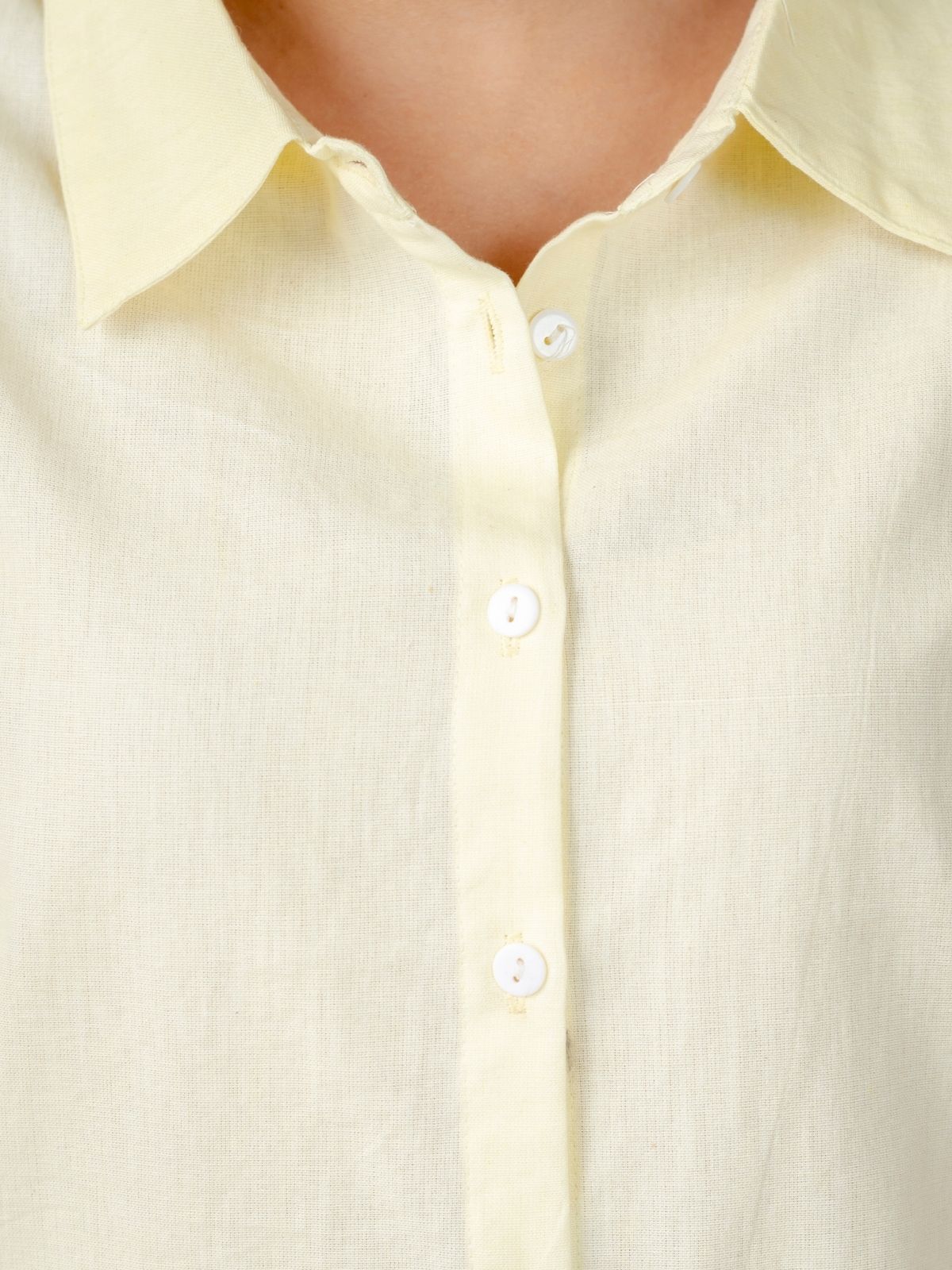 Lemon Cotton bell Sleeves Shirts