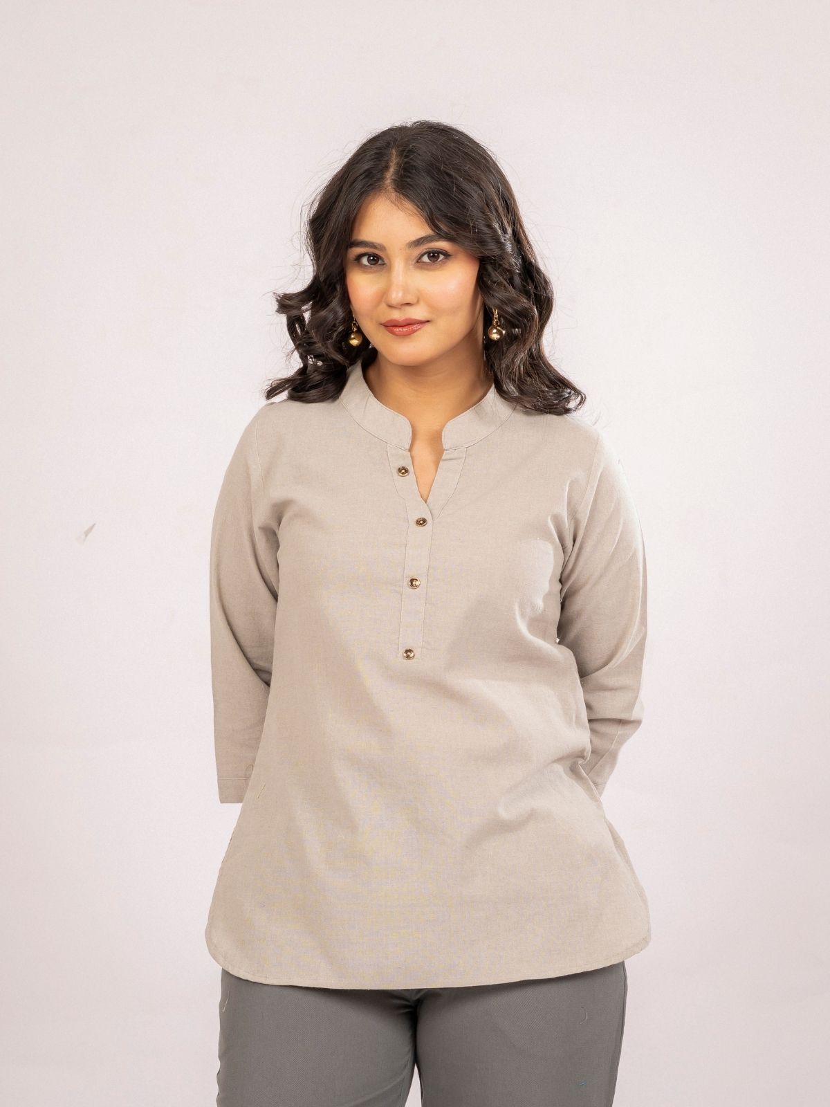 Grey & Yellow Cotton Comfort Tops Combo