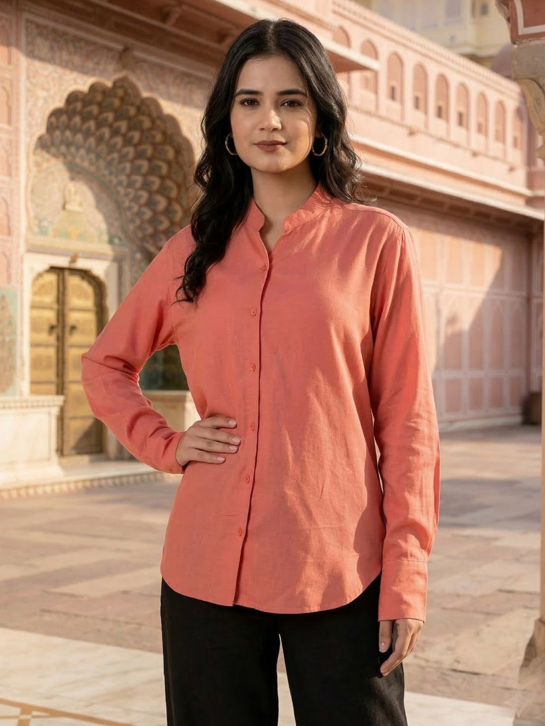 MauvePink Elite Viscose Shirt