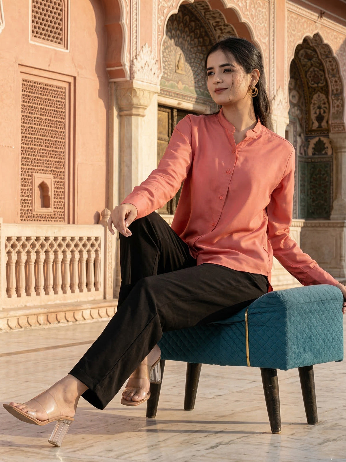 MauvePink Elite Viscose Shirt