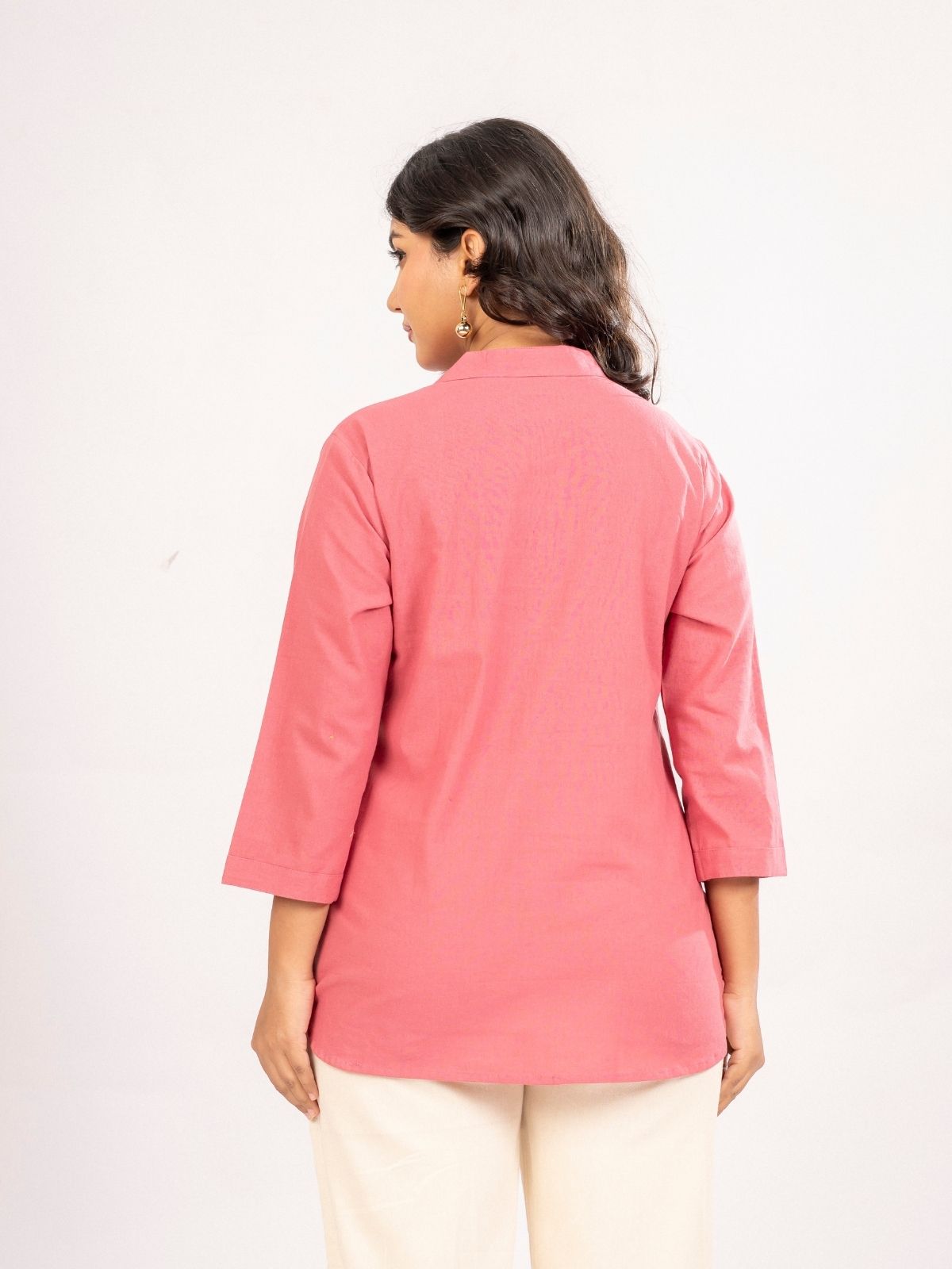 Peach Cotton Comfort Tops