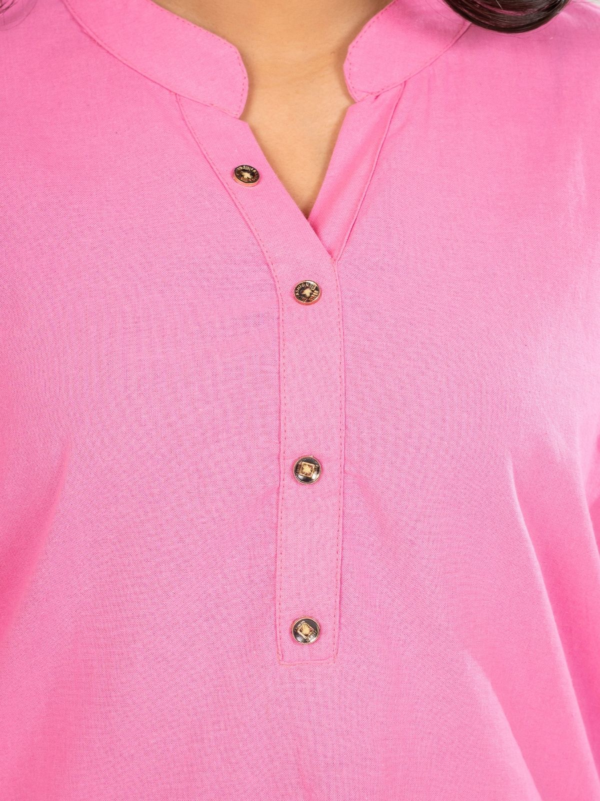 Black & Pink Cotton Comfort Tops Combo