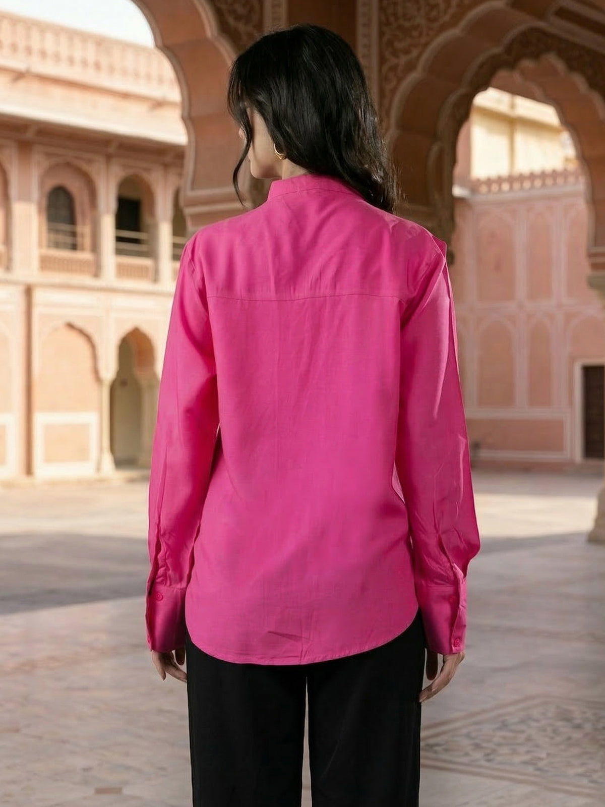 Pink Elite Viscose Shirt