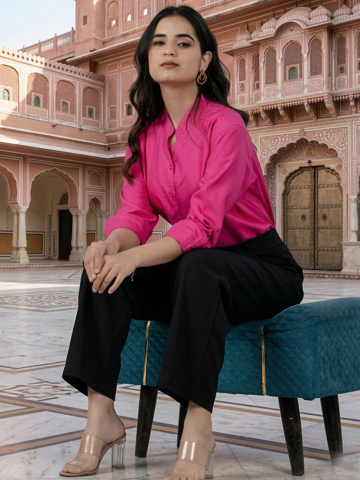 Pink Elite Viscose Shirt