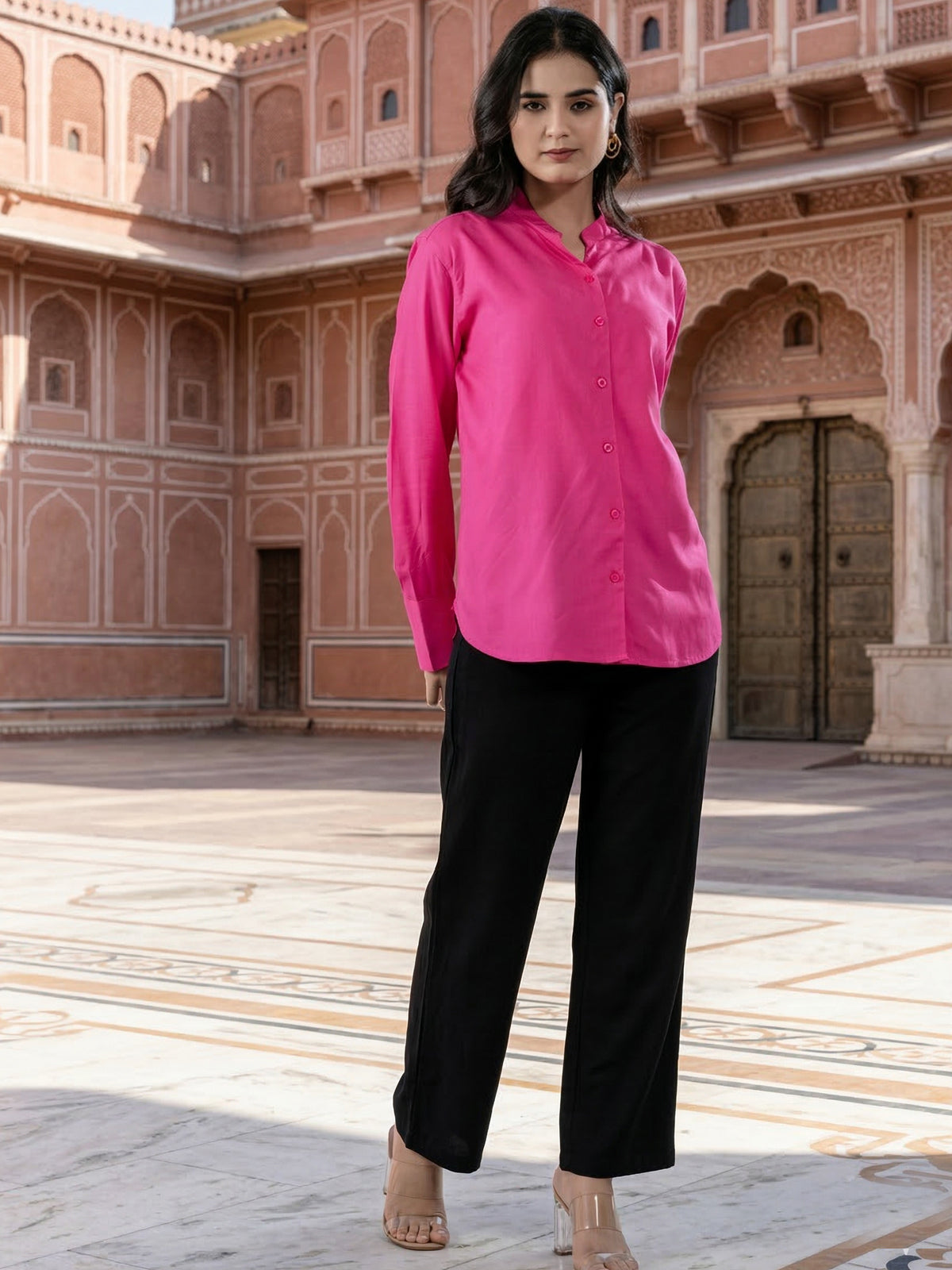 Pink Elite Viscose Shirt