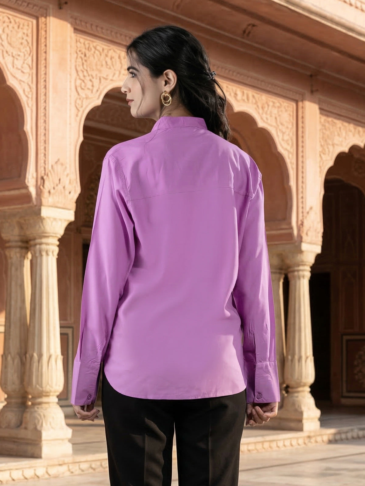 Purple Elite Viscose Shirt