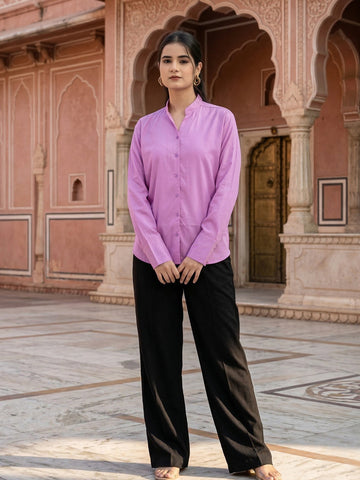 Purple Elite Viscose Shirt