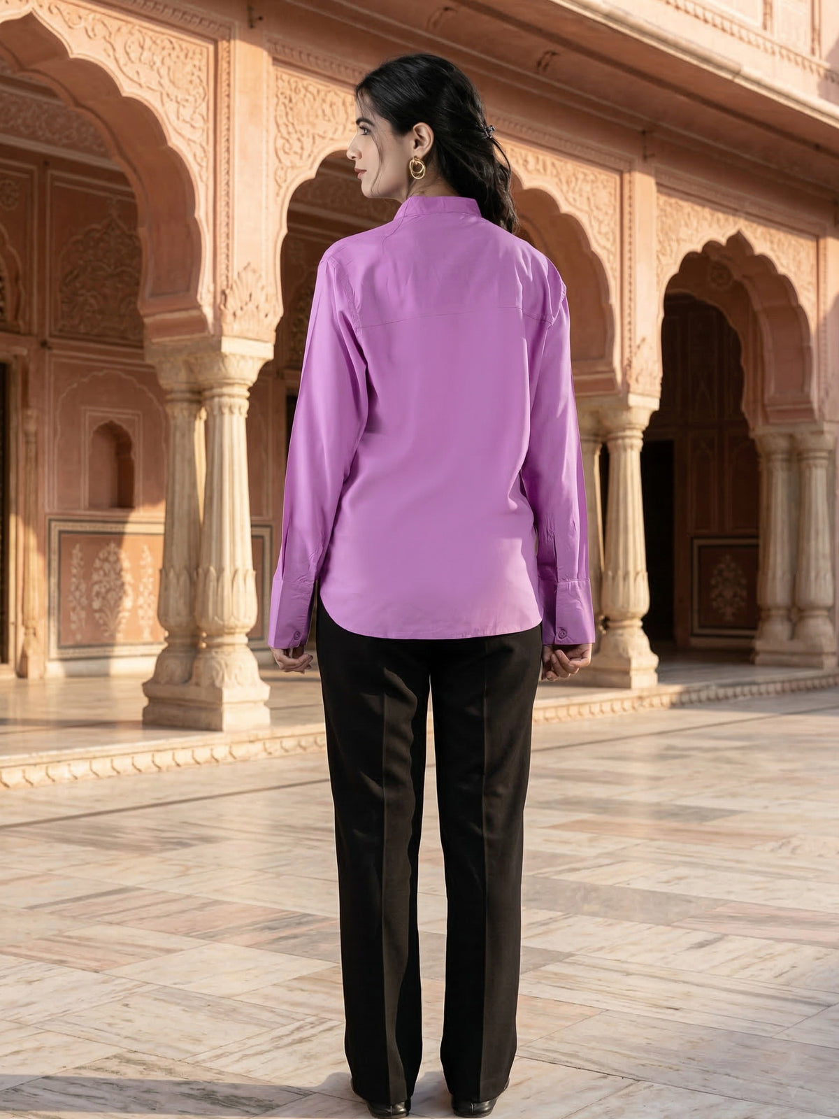 Purple Elite Viscose Shirt
