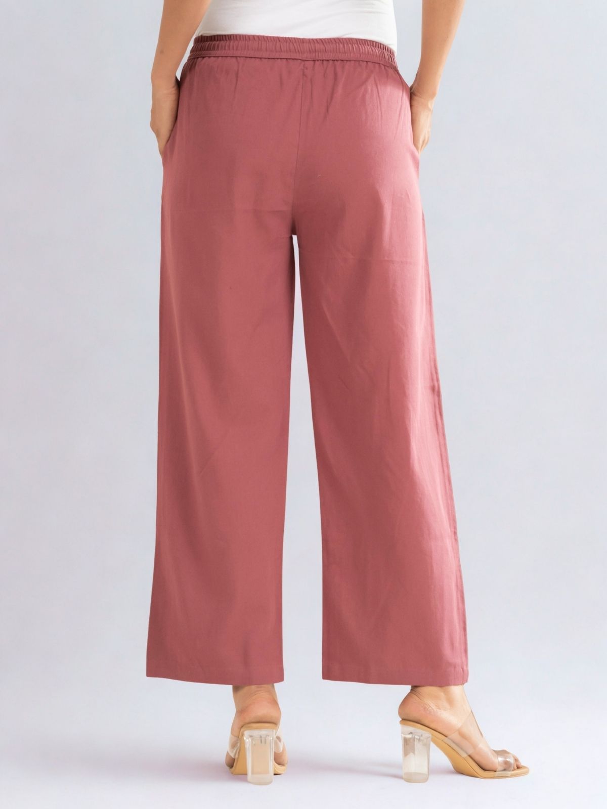 Rose Taupe Cotton Twill Pajama Pants