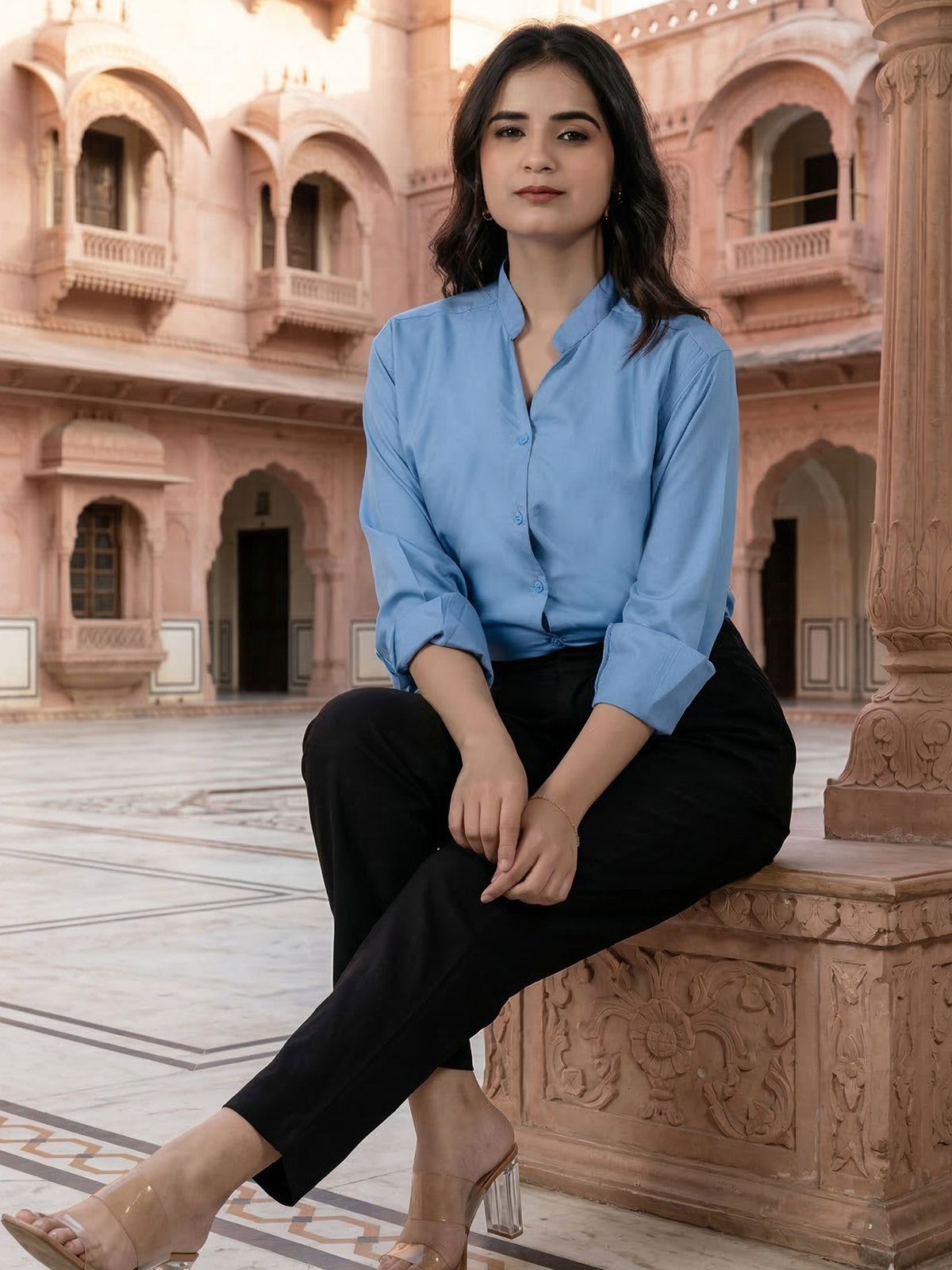 SkyBlue Elite Viscose Shirt