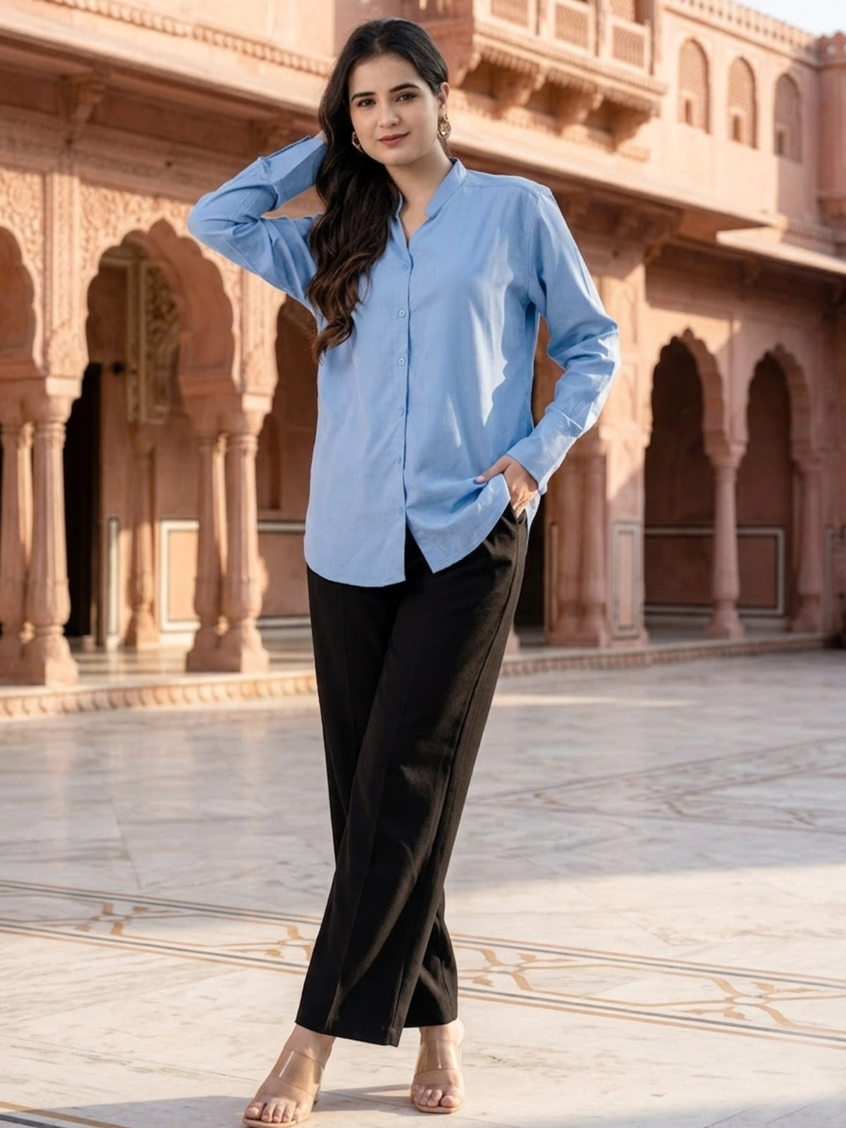 SkyBlue Elite Viscose Shirt