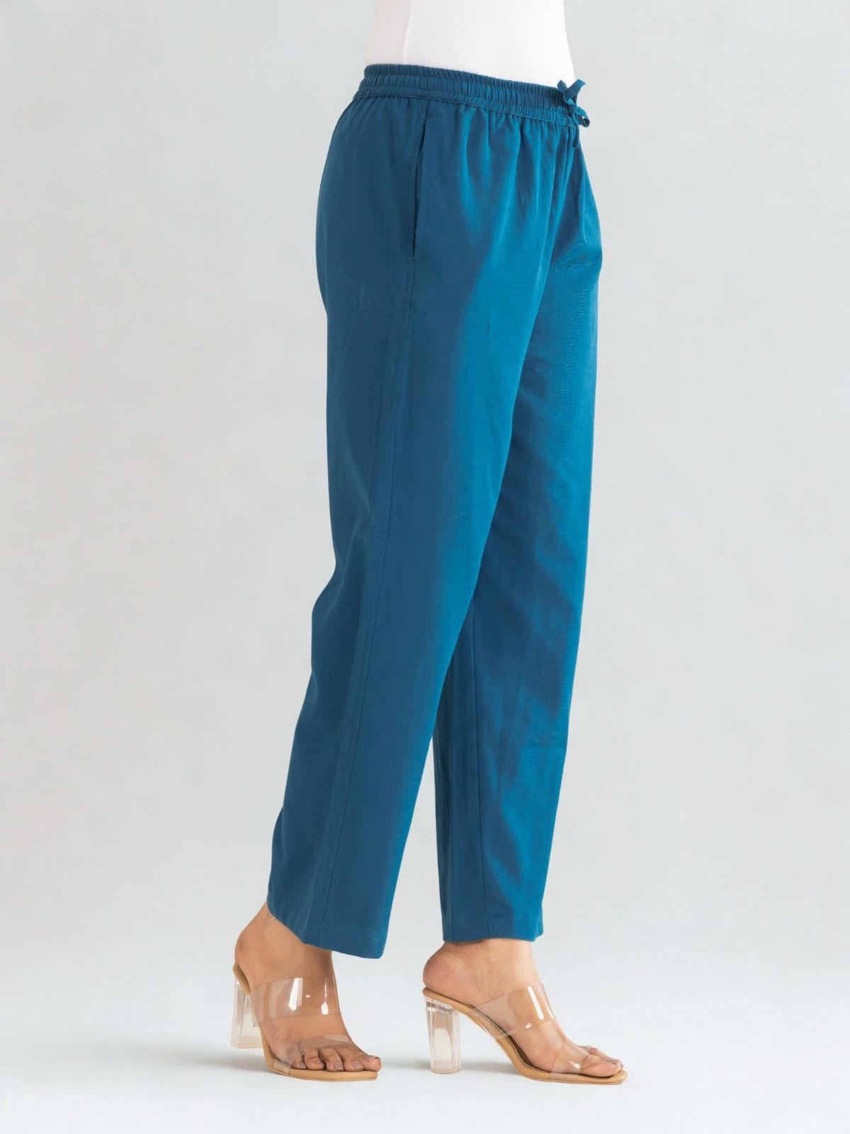 TealBlue Cotton Twill Pajama Pants