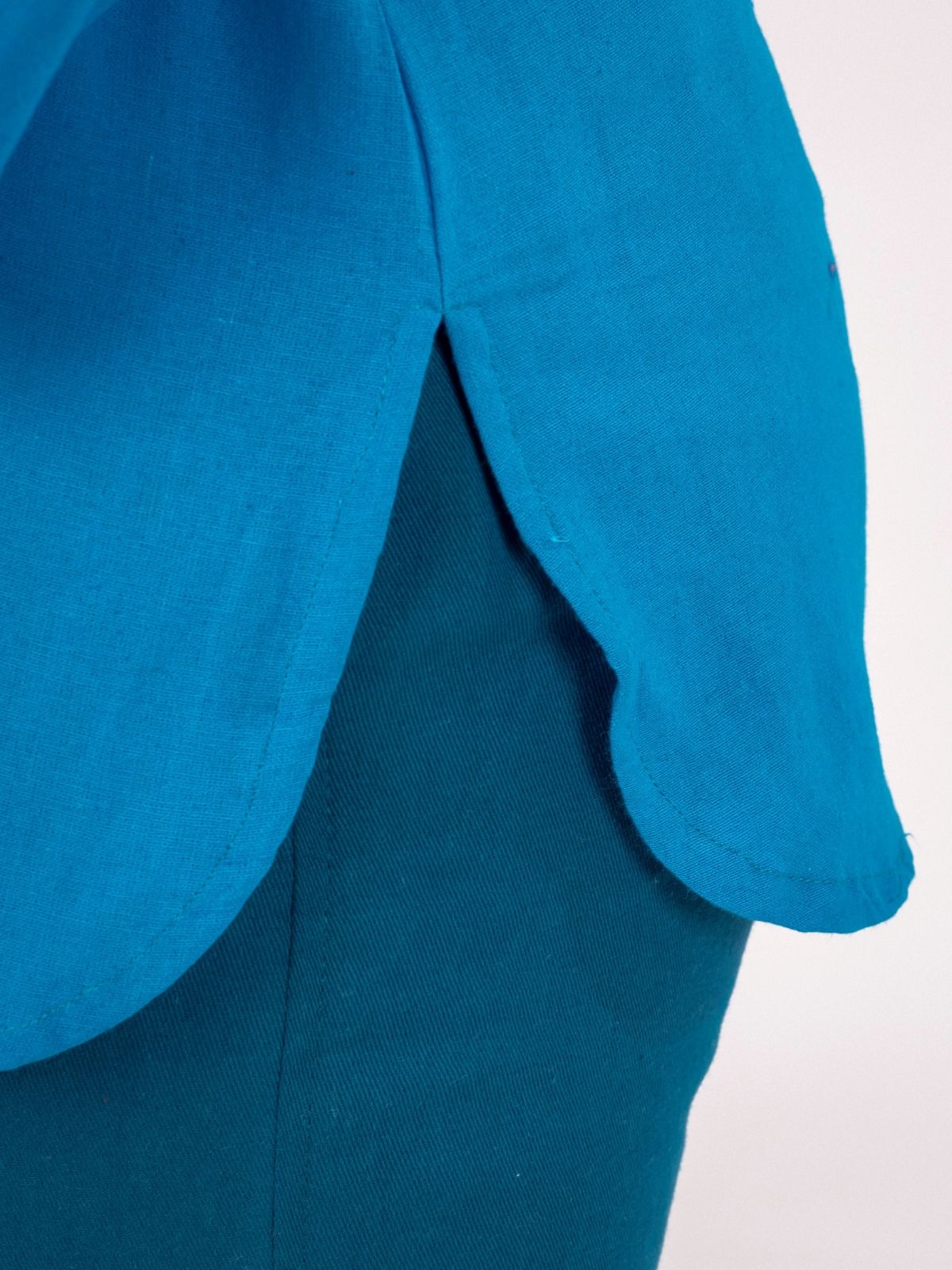 Turquoise Cotton Comfort Tops