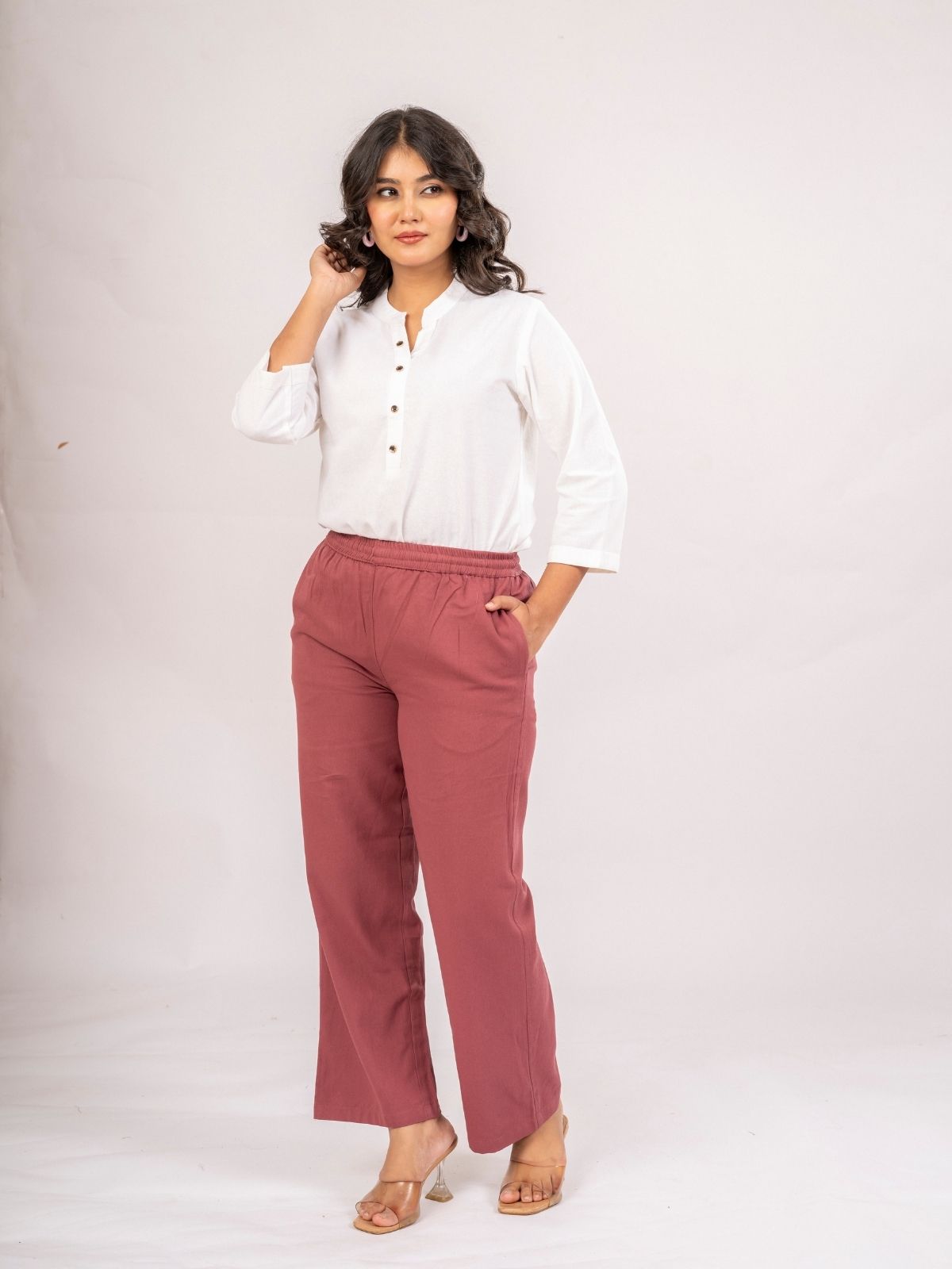 White Cotton Comfort Tops