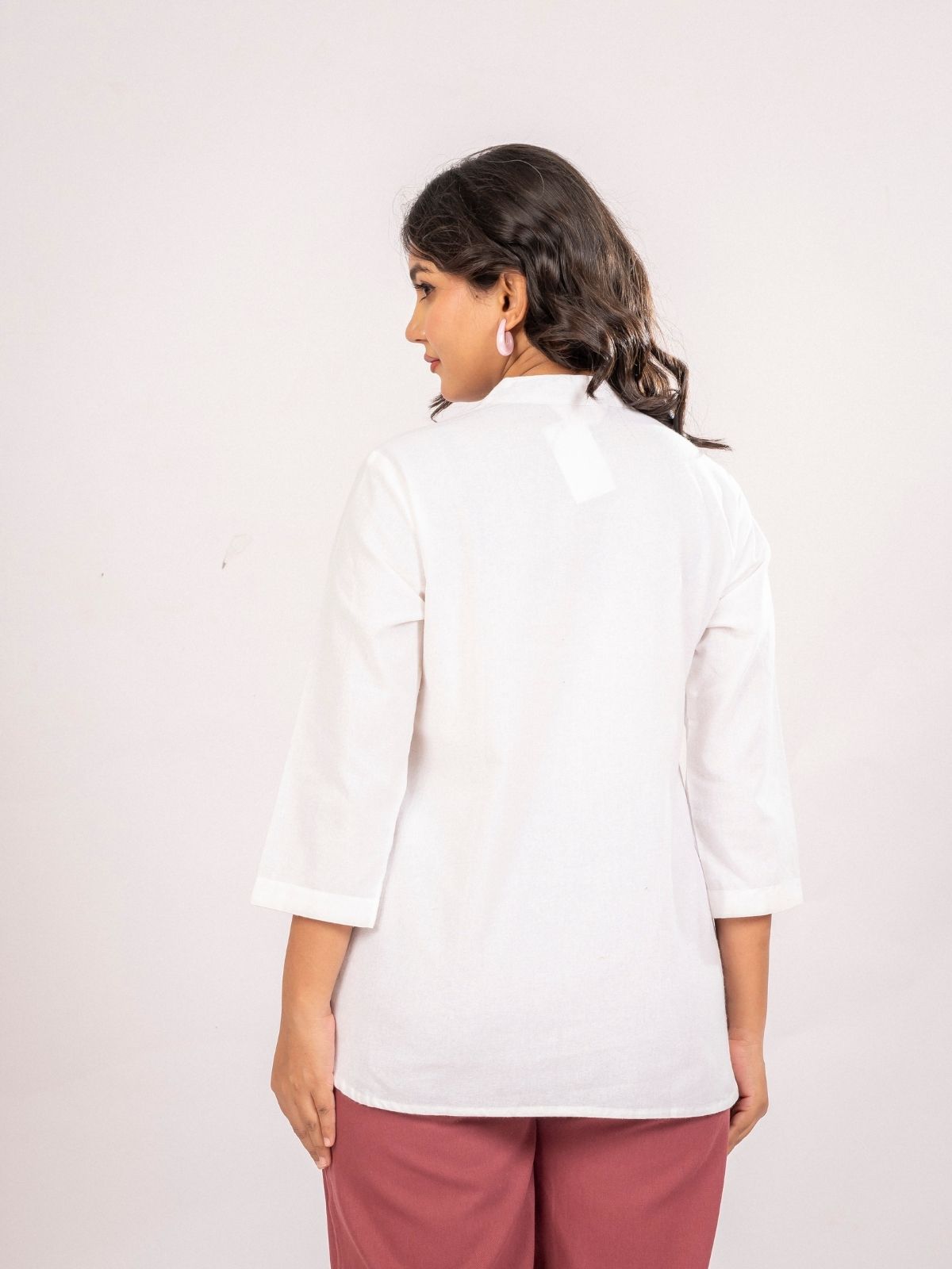 White Cotton Comfort Tops