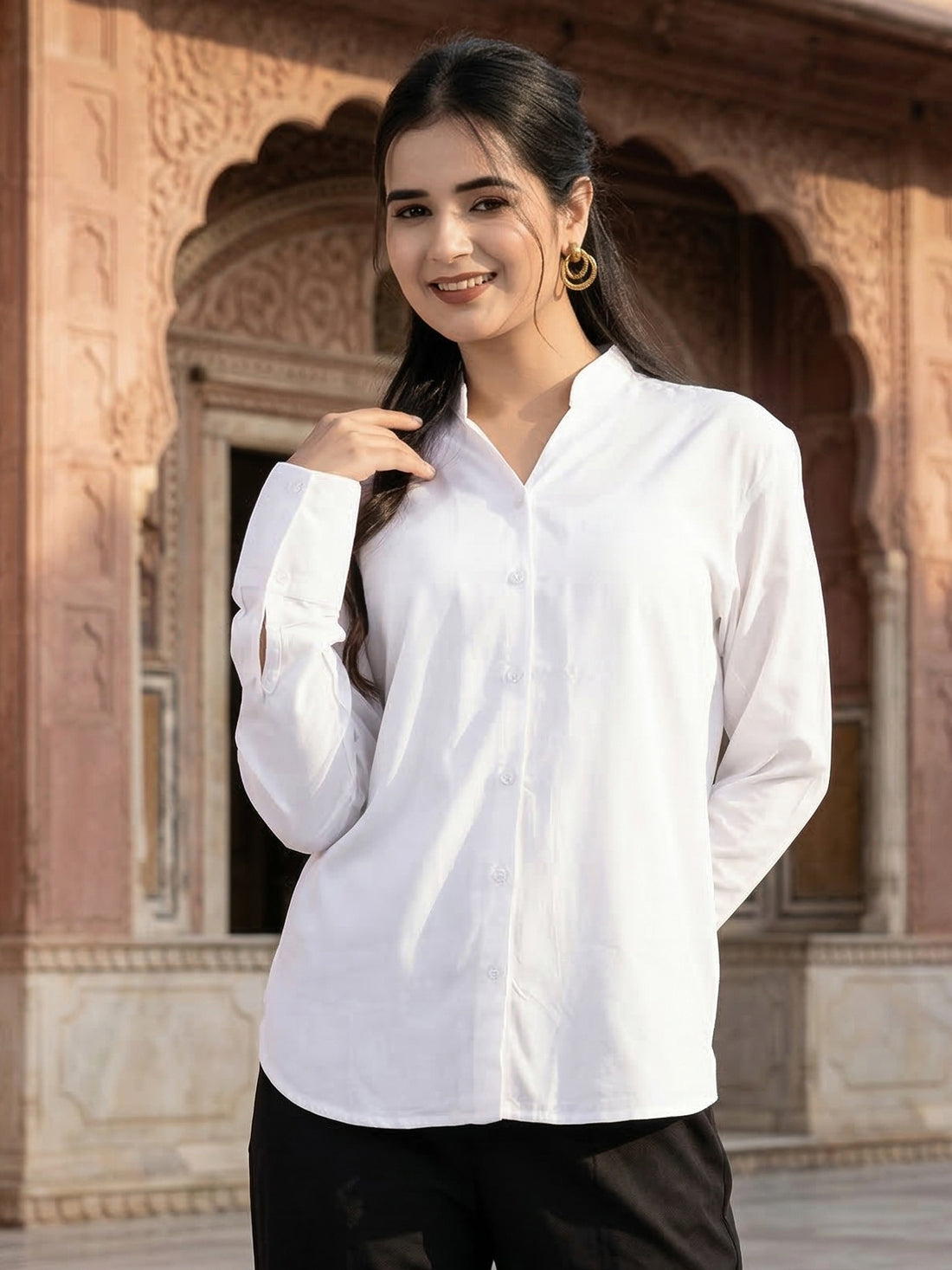 White Elite Viscose Shirt