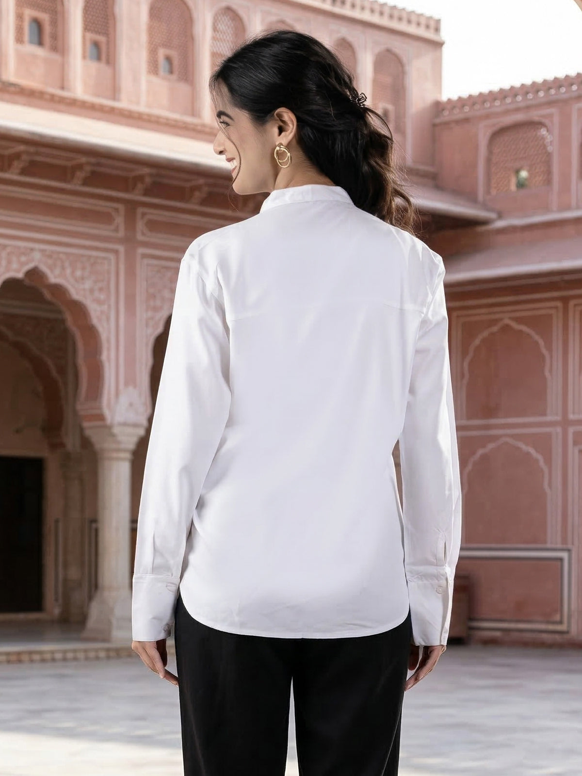 White Elite Viscose Shirt