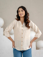 Brown Striped  Shirt