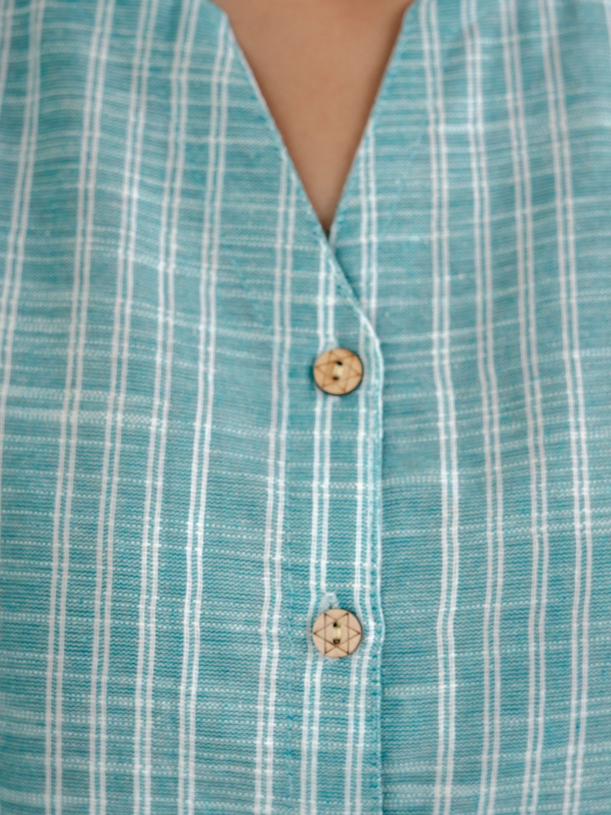 Green Striped  Shirt