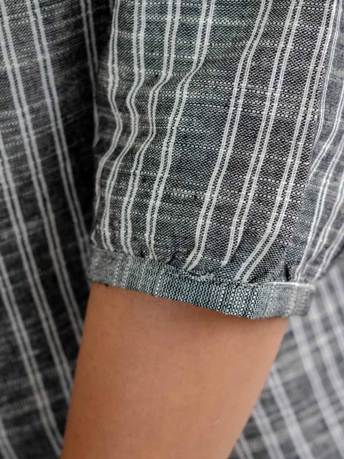 Grey Striped  Shirt