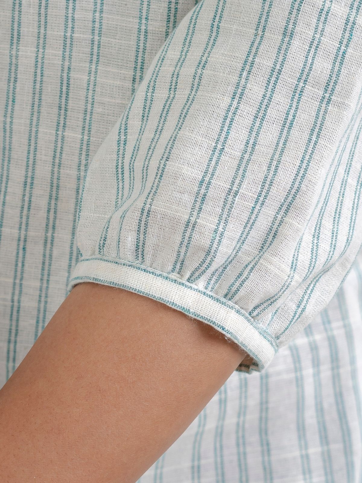 Green Striped  Shirt