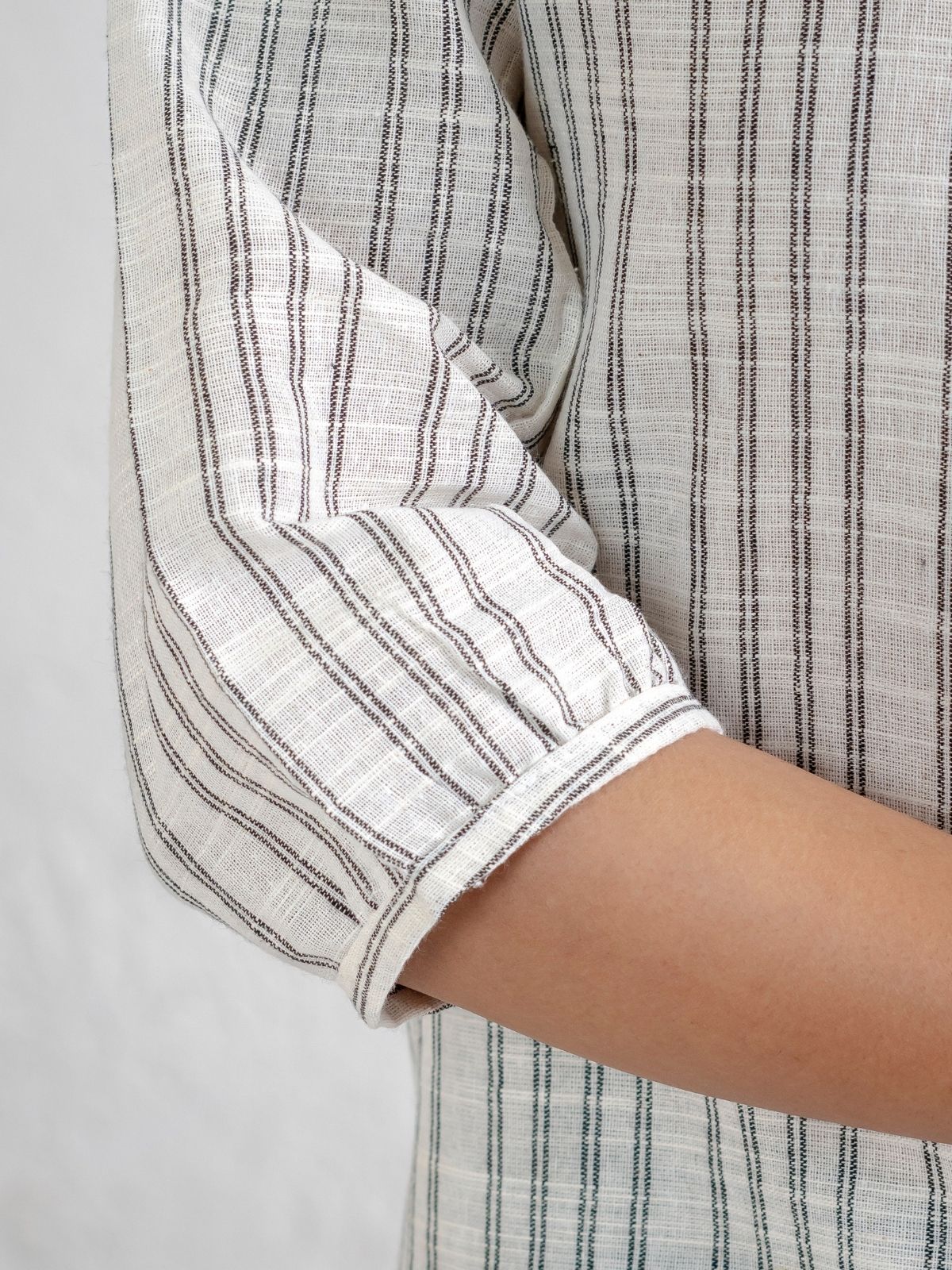 Grey Striped  Shirt