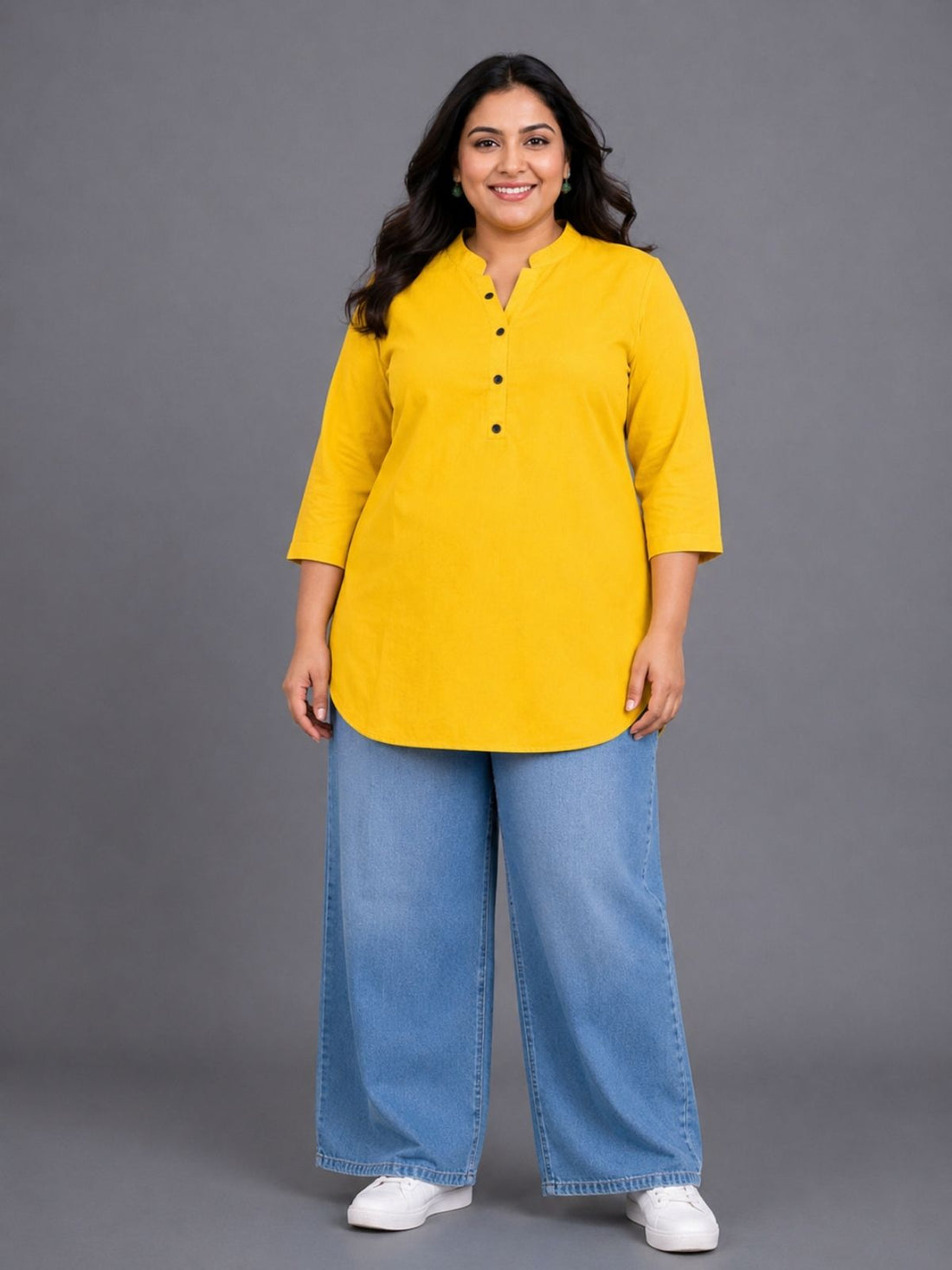 Yellow Everyday Cotton tops