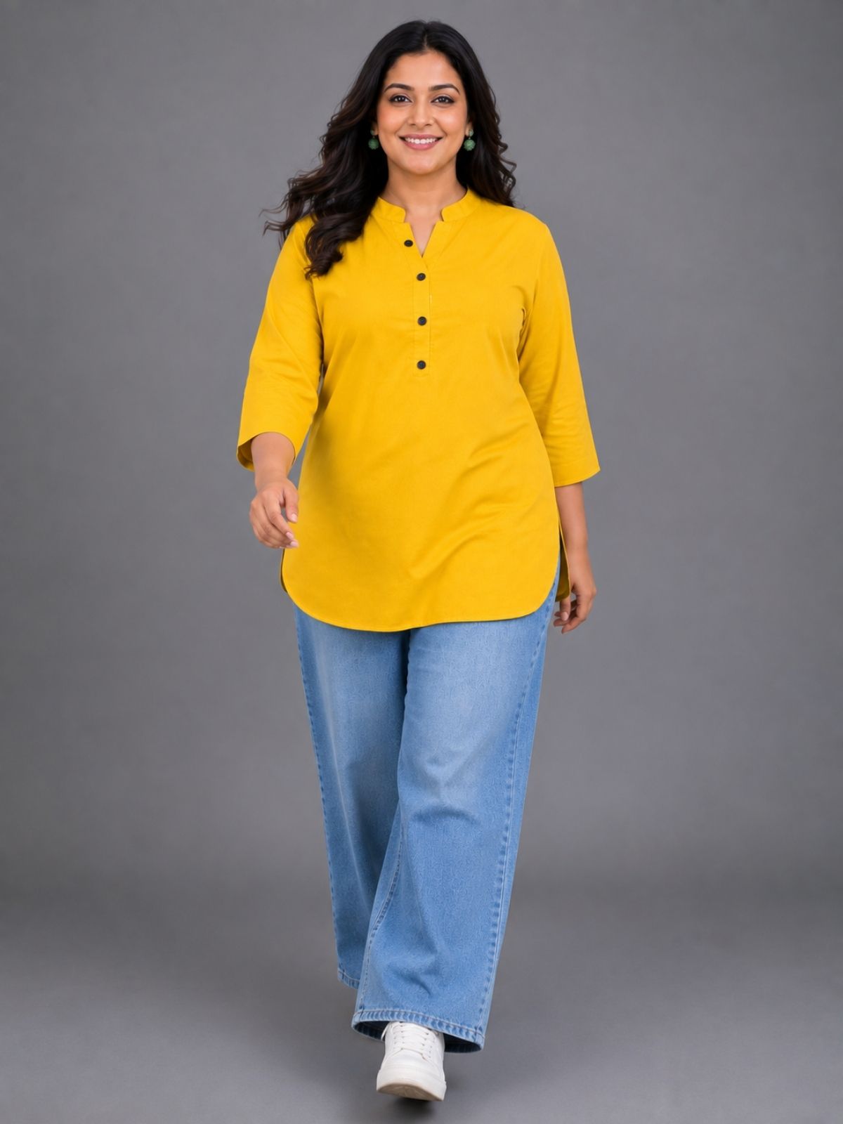 Yellow Everyday Cotton tops