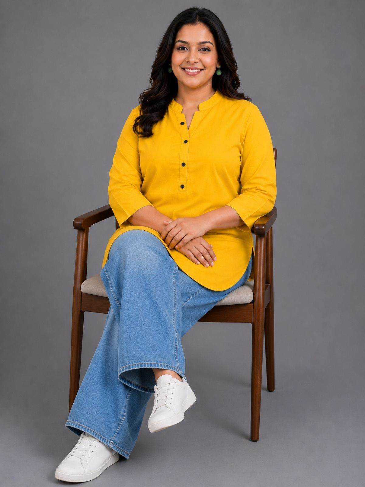 Yellow Everyday Cotton tops